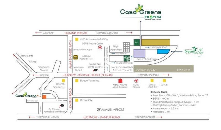 Radhey Krishna Casa Green Exotica Location Image