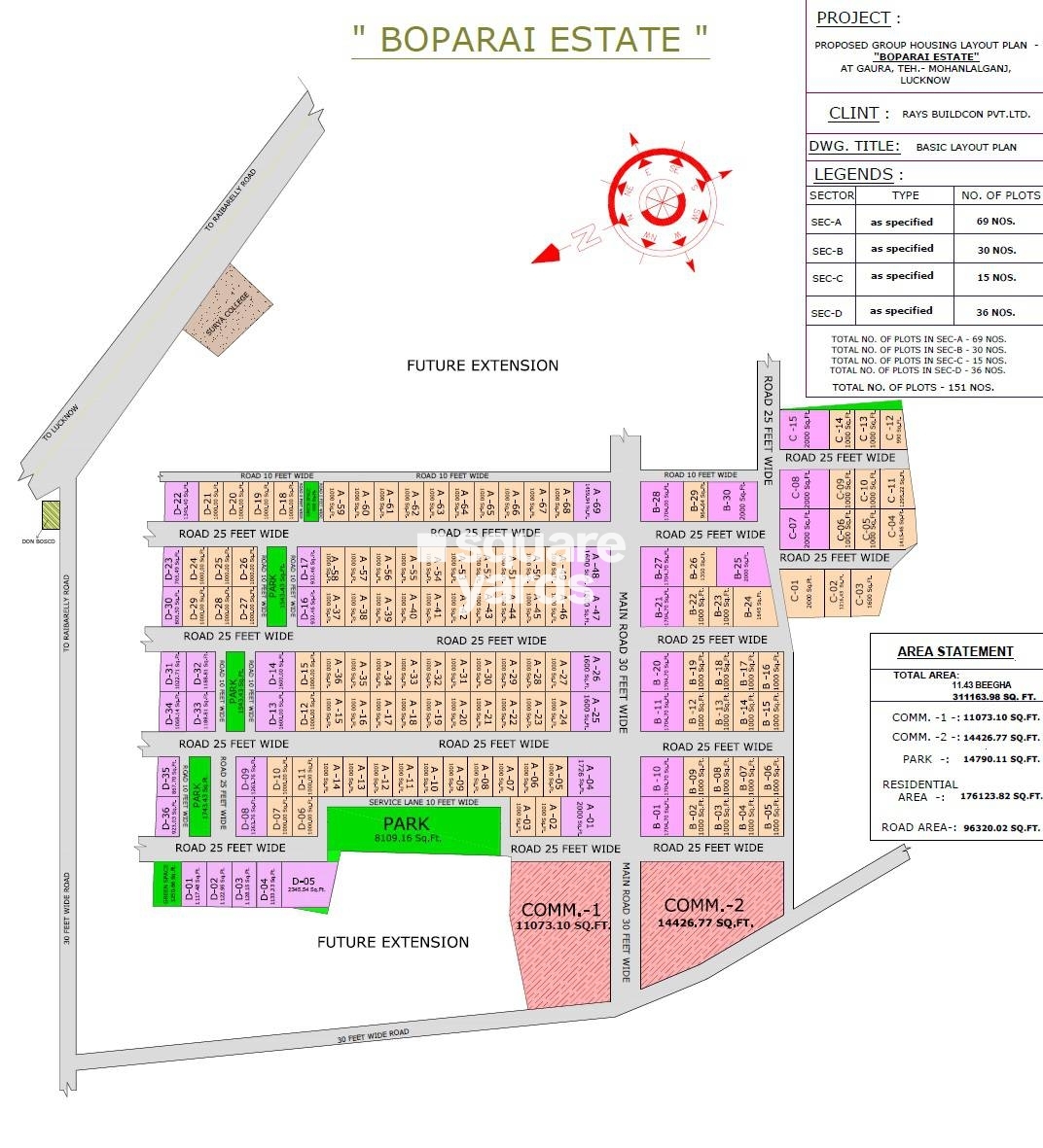 Rays Boparai Estate Master Plan Image