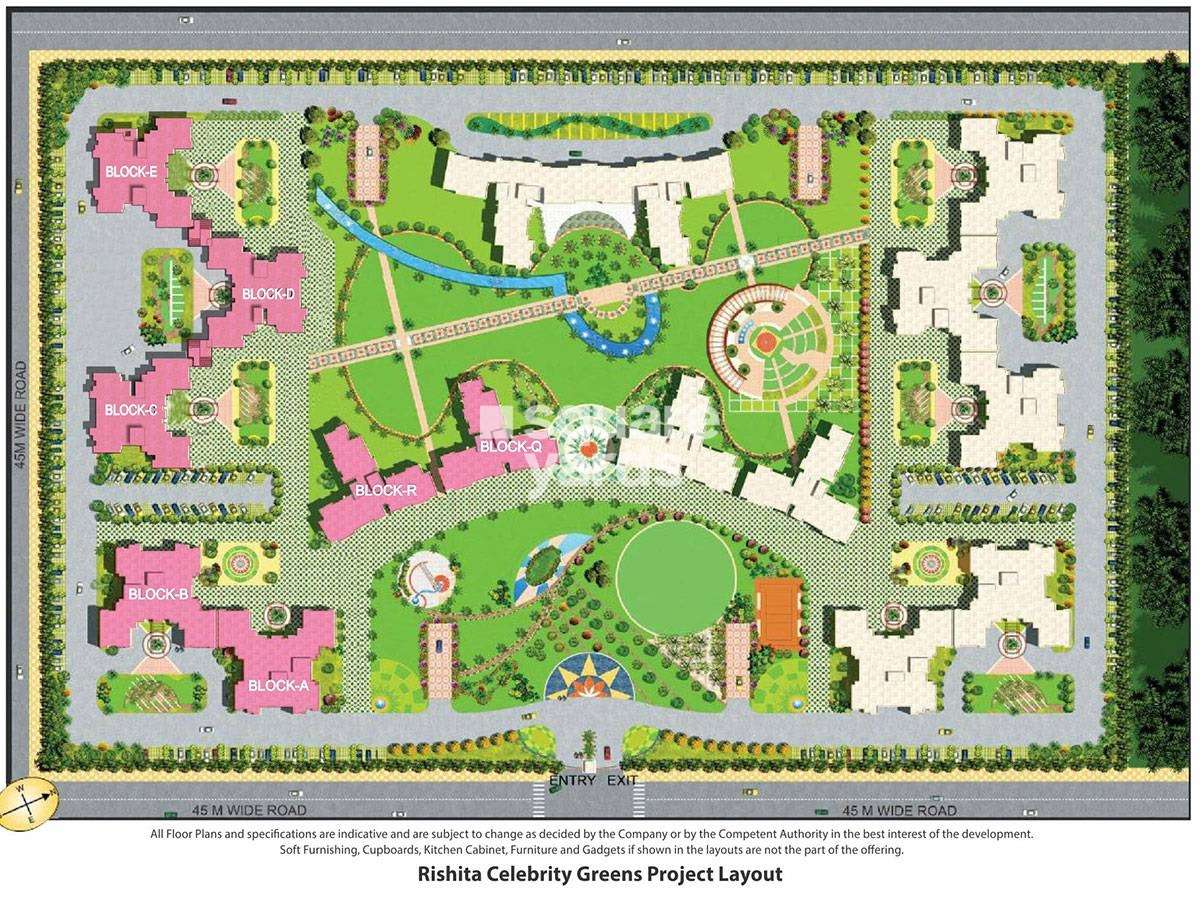 rishita celebrity greens project master plan image1