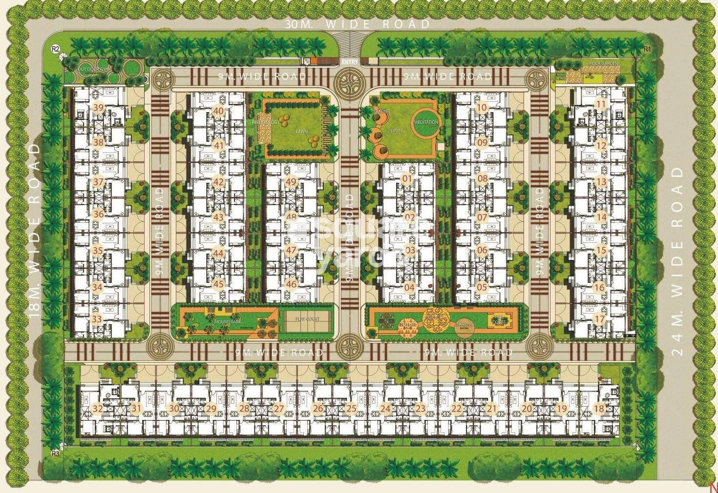 Rishita Mulberry Villas Master Plan Image