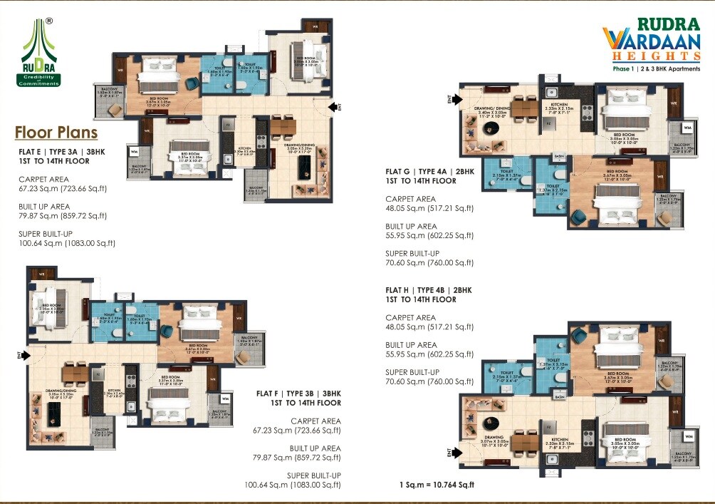 Rudra Vardaan Heights Floor Plans