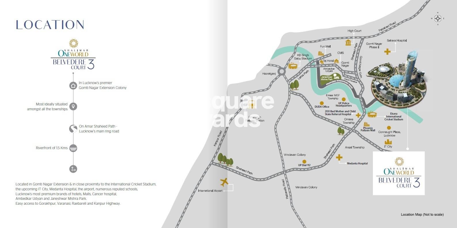 Shalimar One World Belvedere Court 3 Location Image