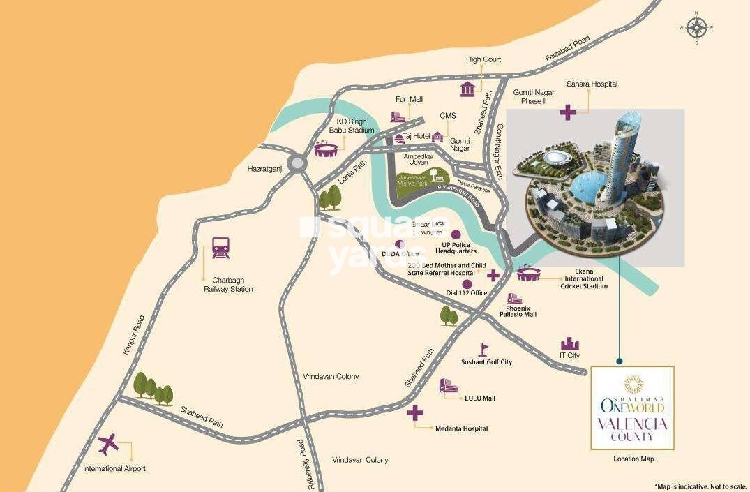 Shalimar One World Valencia County Location Image