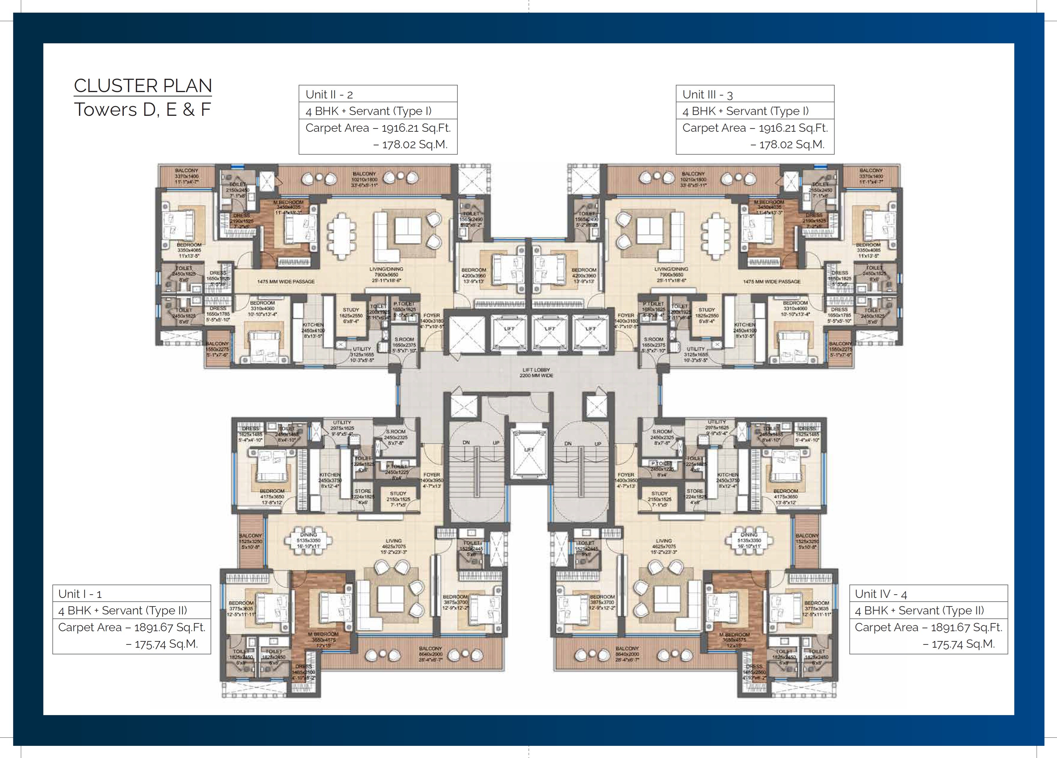 Shalimar One World Valencia Tower Floor Plans