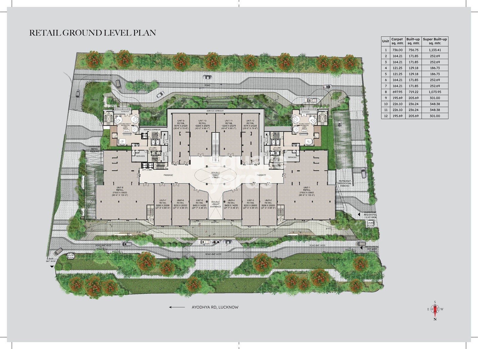 Shalimar Sky Garden in Vibhuti Khand, Lucknow @ 2.40 Cr - Floor Plans