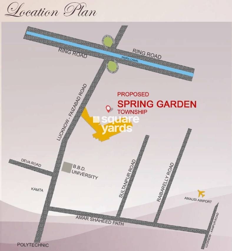 Spring Garden Faizabad Road Location Image