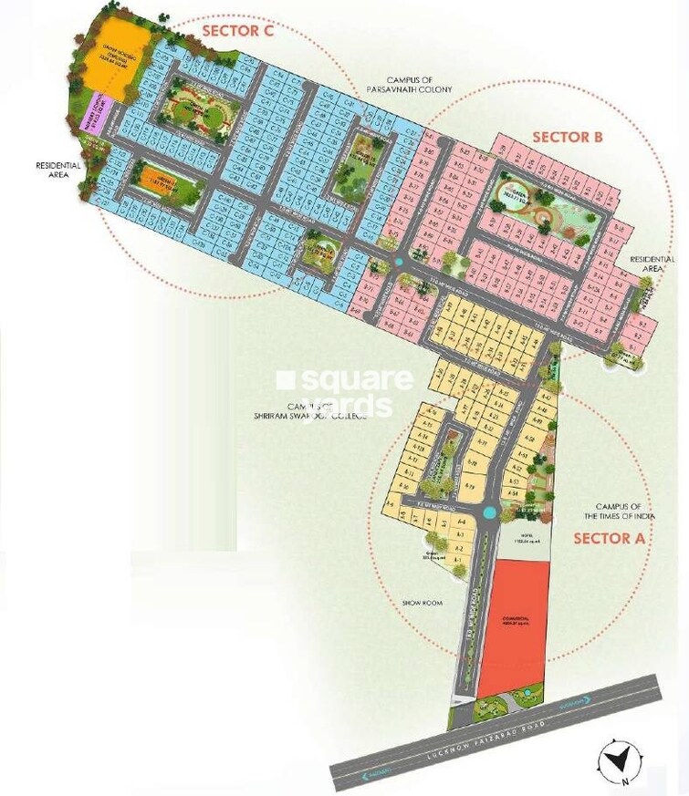 Spring Garden Faizabad Road Master Plan Image