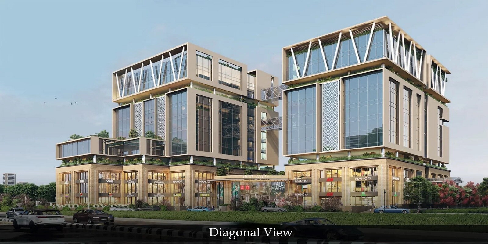 Summit Twin Tower residential project in Sushant Golf City