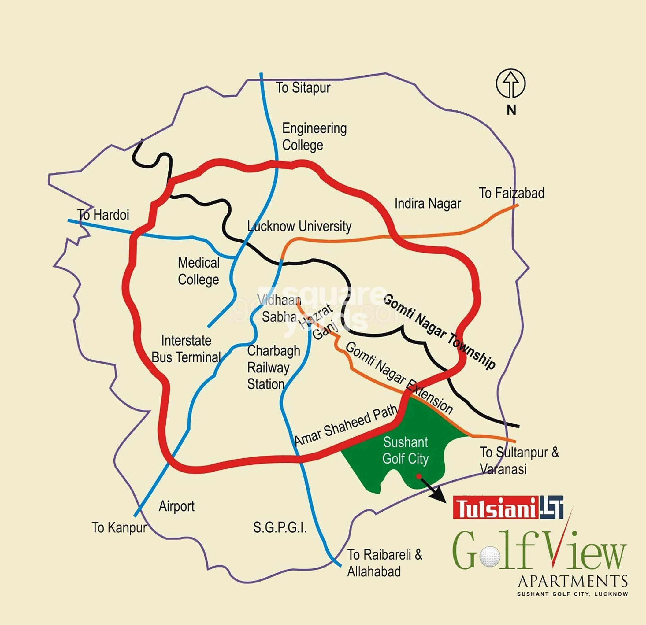 Tulsiani Golf View Location Image