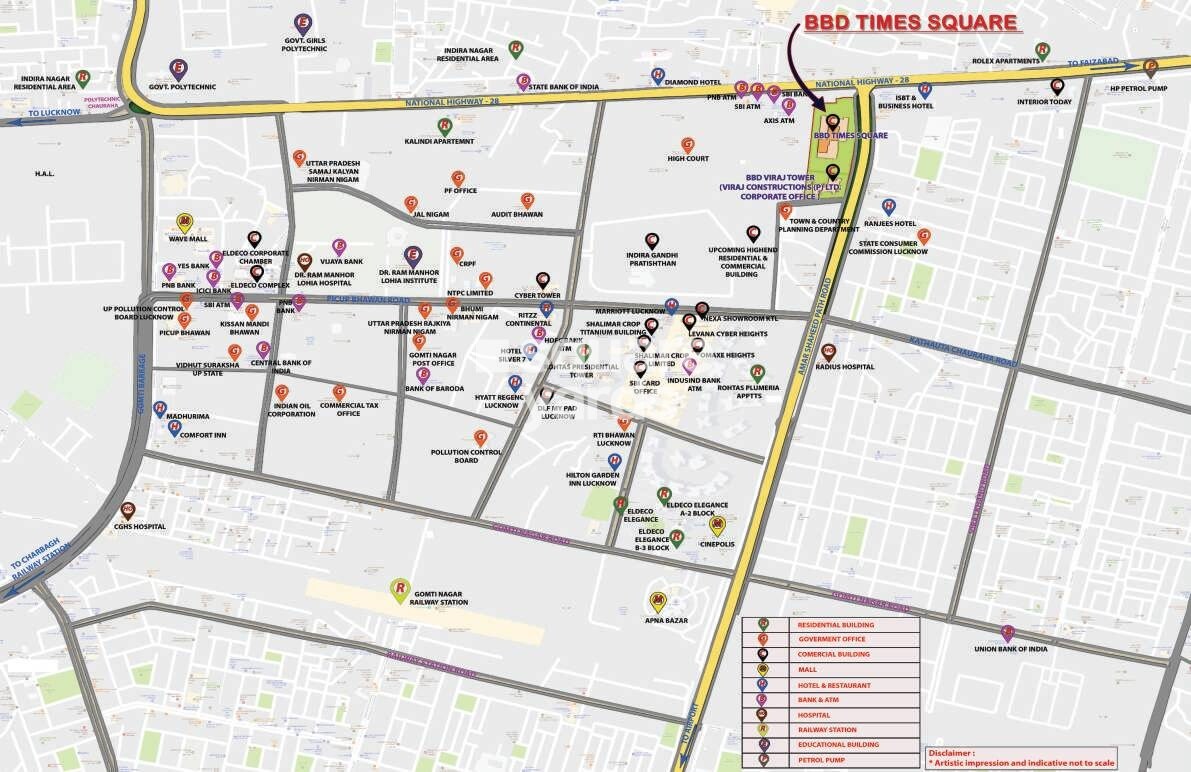 Viraj BBD Times Square Location Image
