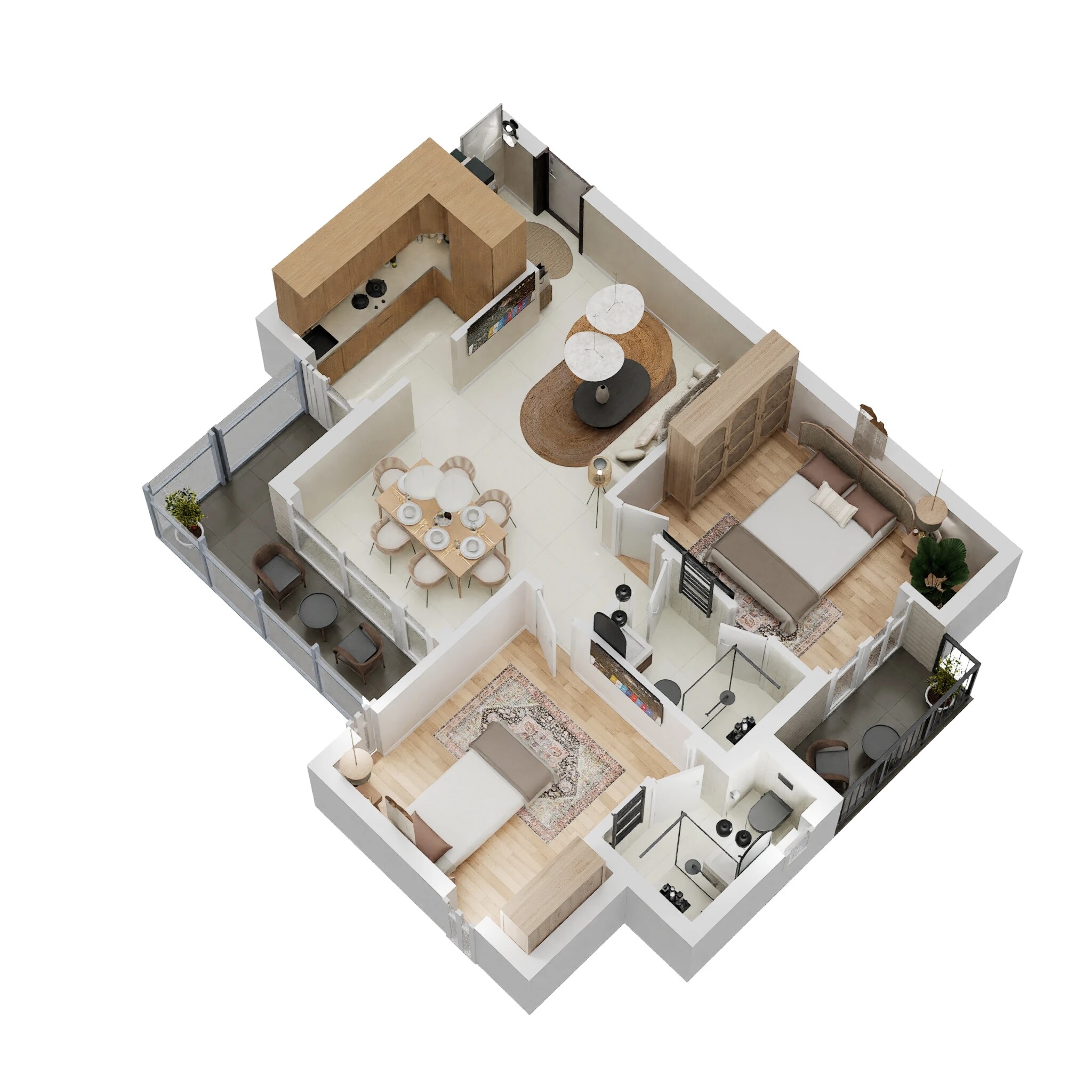 2 BHK 1105 Sq. Ft. Apartment