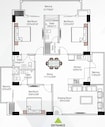 Azeagaia Botanica 3 BHK Layout