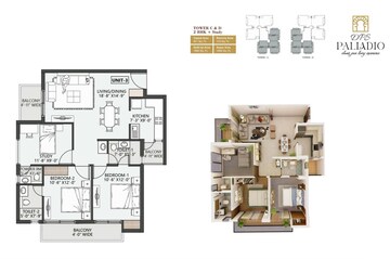  2 BHK Apartment at BP DPS Palladio, Mastemau – for Sale