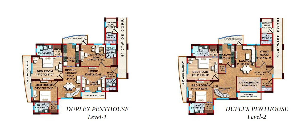 4 BHK 4599 Sq. Ft. Penthouse