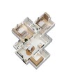 Eldeco Twin Towers 2 BHK Layout