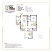 Eldeco Twin Towers 2 BHK Layout