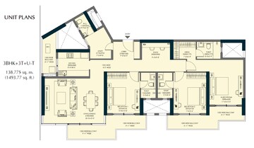  3 BHK Apartment at Emaar Elite Oasis, Gomti Nagar – for Sale