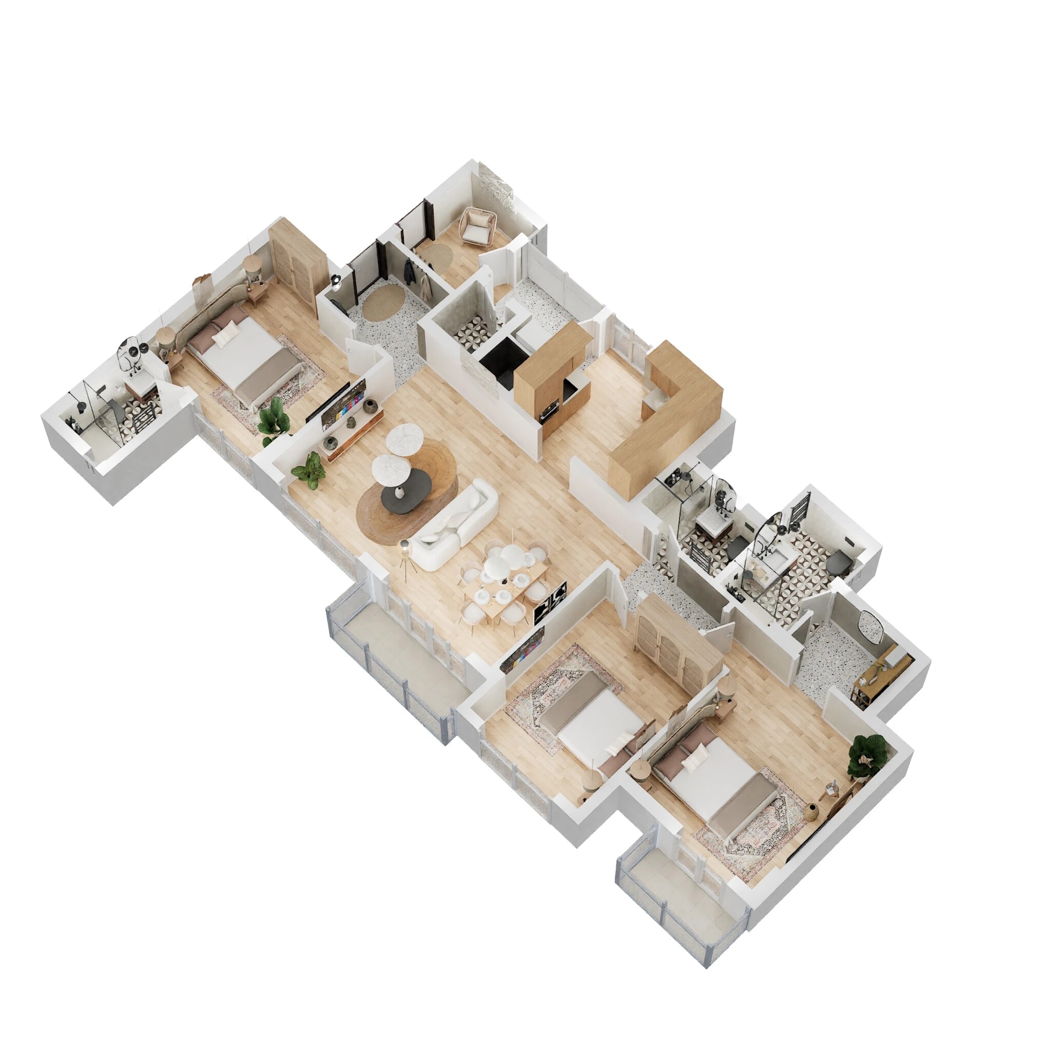 3 BHK 1198 Sq. Ft. Apartment