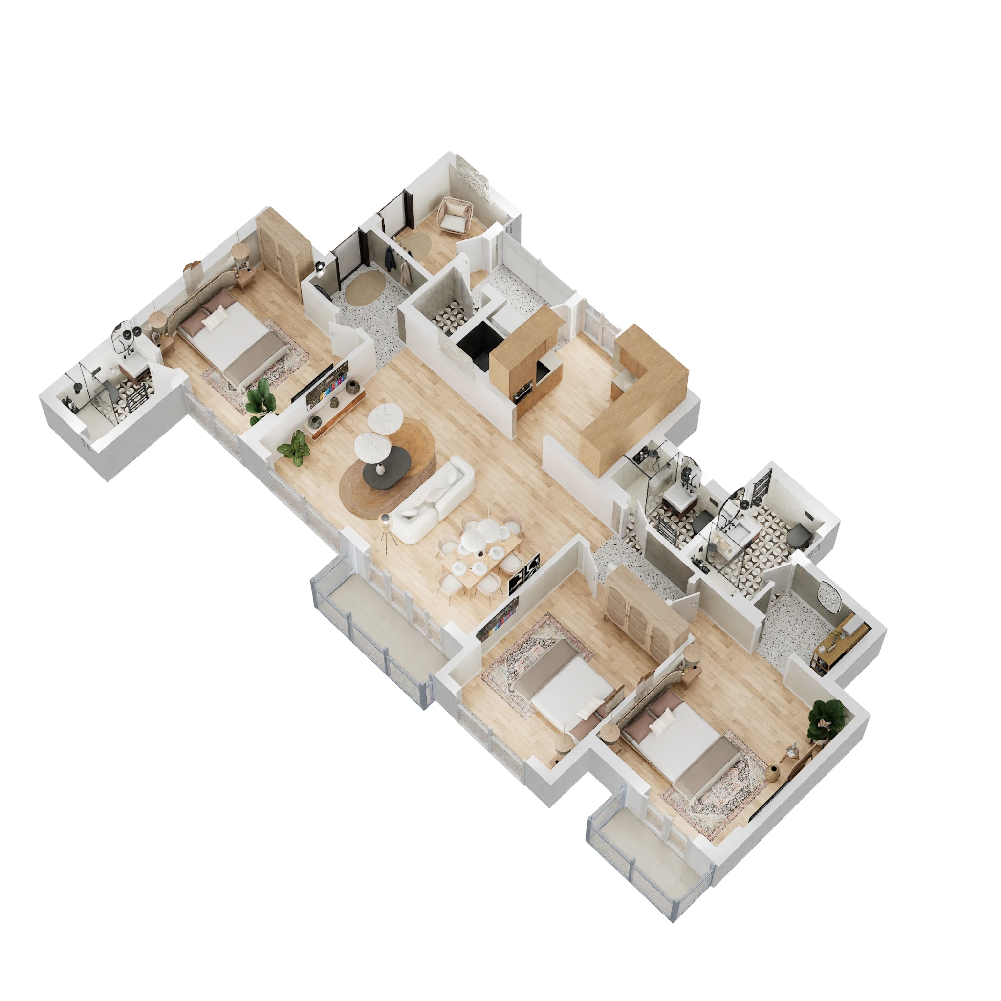 experion capital phase 1 apartment 3 bhk 1198sqft 20200113160109 3d 4225