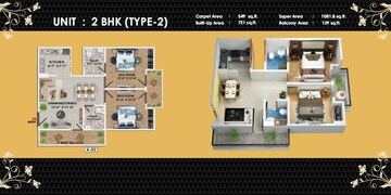  2 BHK Apartment at GSR Heights Lucknow, Bijnor – for Rent