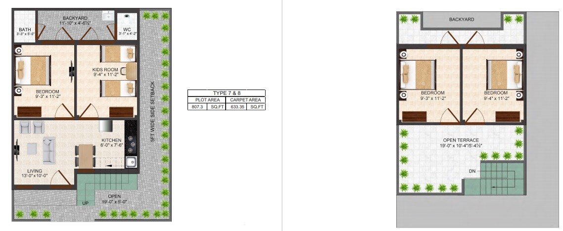 Floor plan of 4 BHK 1000 Sq. Ft. Villa in Halwasiya Shivlar Sambandh, Lucknow