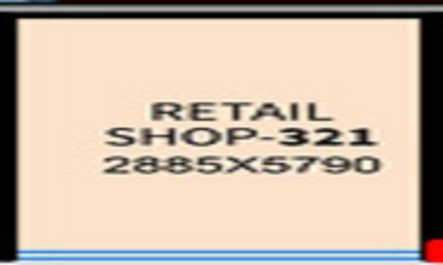 Floor plan of 129 Sq. Ft. Retail Shop in IQ Lifestyle Plaza, Lucknow