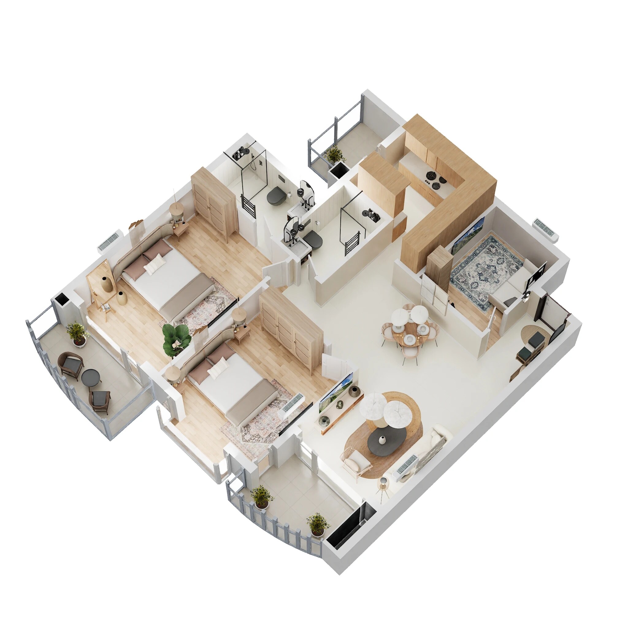 2 BHK 1434 Sq. Ft. Apartment