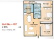 Krishna Tower Lucknow 2 BHK Layout