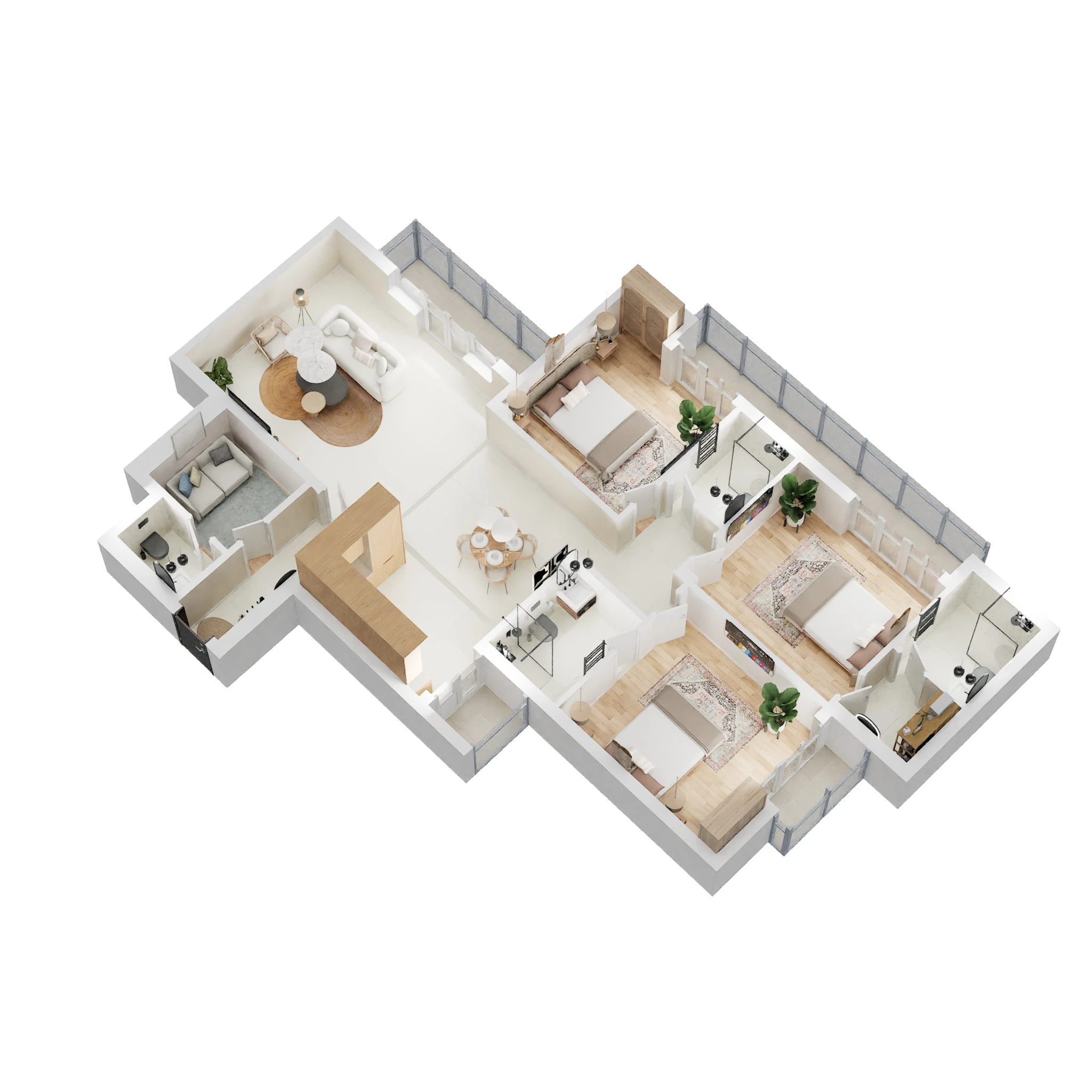 Lakshya Height II 3 BHK Layout