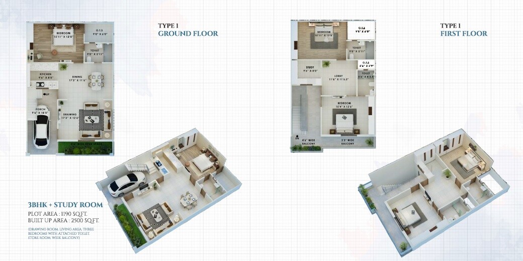 3 BHK 2500 Sq. Ft. Villa