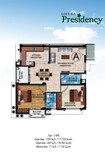 Omega Presidency 2 BHK Layout