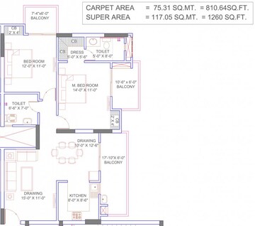  2 BHK Apartment at Omega Windsor Greens, Faizabad Road – for Sale