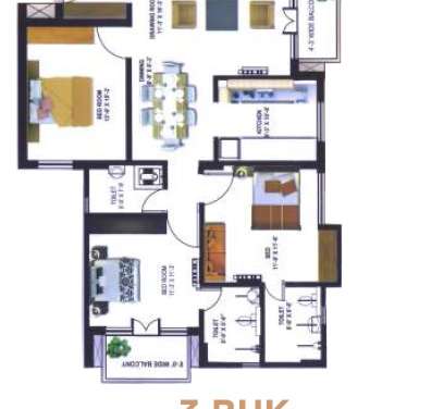 one place the kailasa apartment 3 bhk 1450sqft 20204322104321