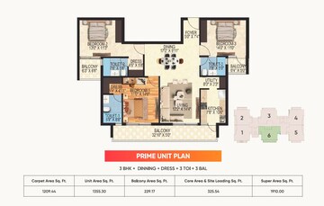  3 BHK Apartment at Oro Constella, Sushant Golf City – for Sale