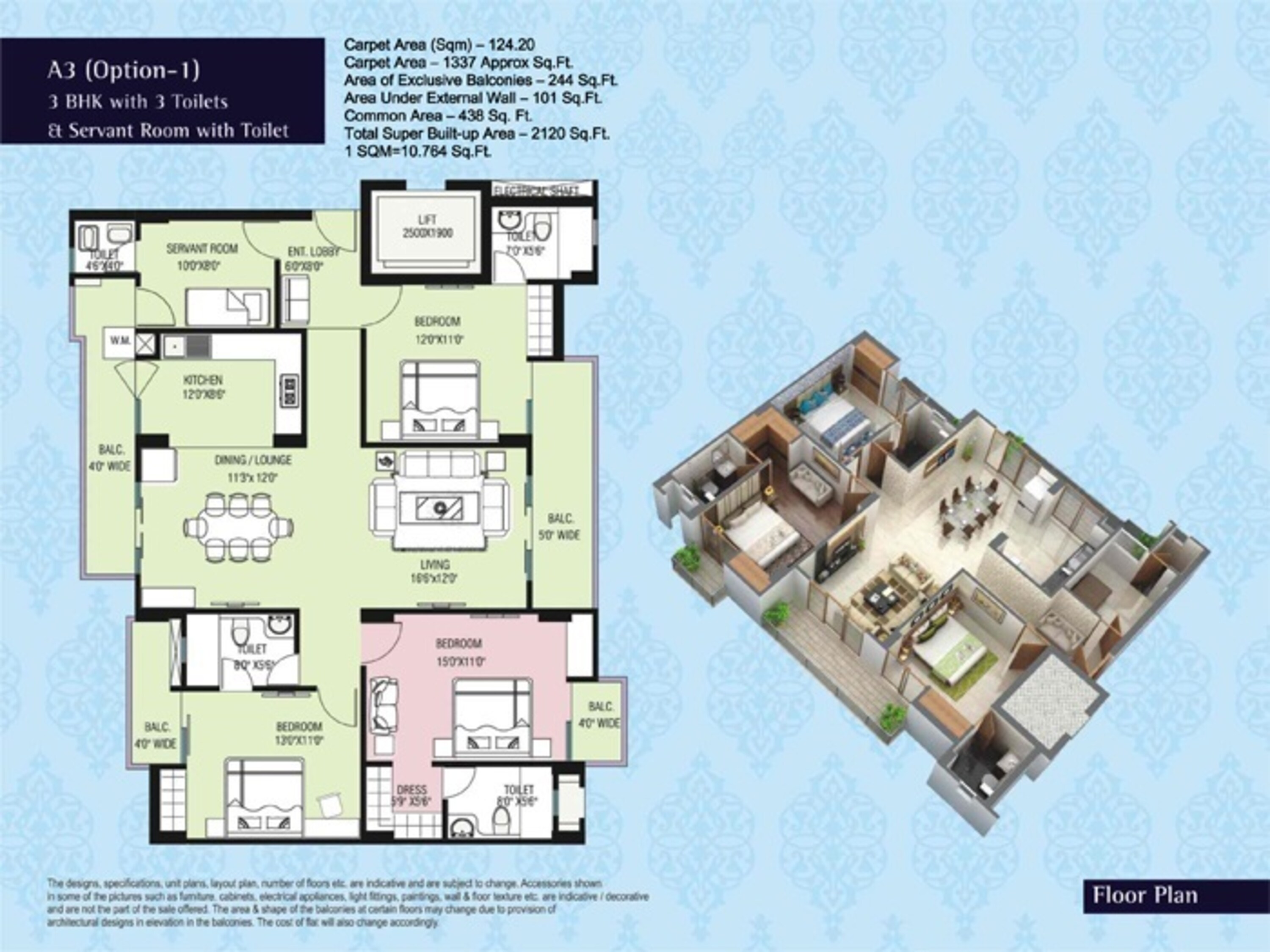 purvanchal kings court apartment 3 bhk 1337sqft 20203613103619