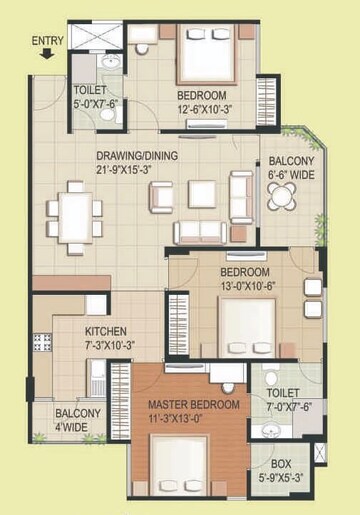  3 BHK Apartment at RG Euphoria, Vrindavan Yojna – for Sale