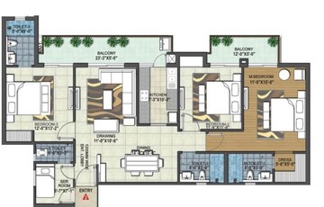  3 BHK Apartment at Rishita Manhattan, Gomti Nagar – for Sale
