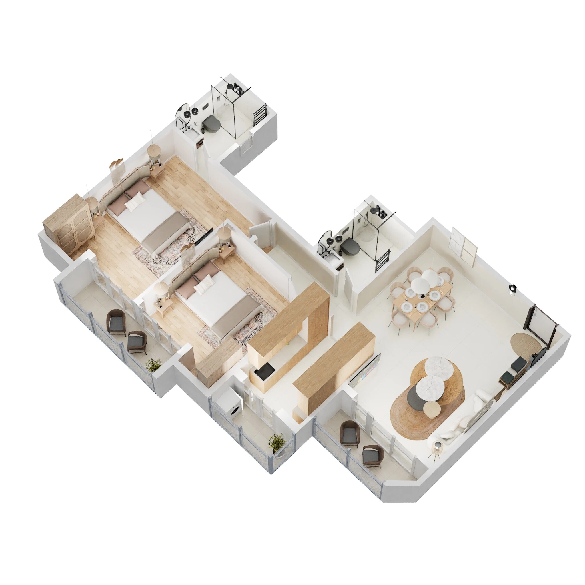 2 BHK 1323 Sq. Ft. Apartment