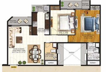  2 BHK Apartment at Rishita Mulberry Heights, Sushant Golf City – for Sale