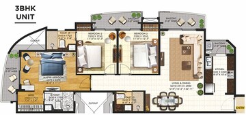  3 BHK Apartment at Rishita Mulberry Heights, Sushant Golf City – for Sale