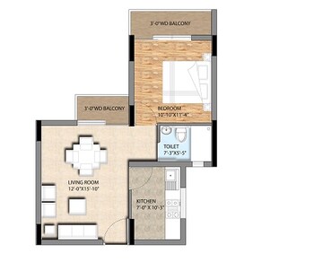  1 BHK Apartment at Sahu City, Sultanpur Road – for Rent