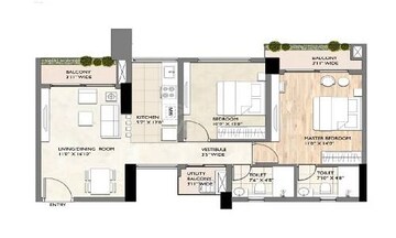  2 BHK Apartment at Sahu City, Sultanpur Road – for Sale