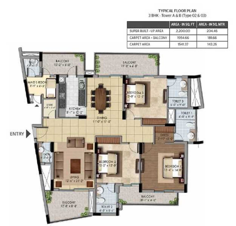  3.5 BHK Apartment at Shalimar Belvedere Court, Malesemau – for Sale
