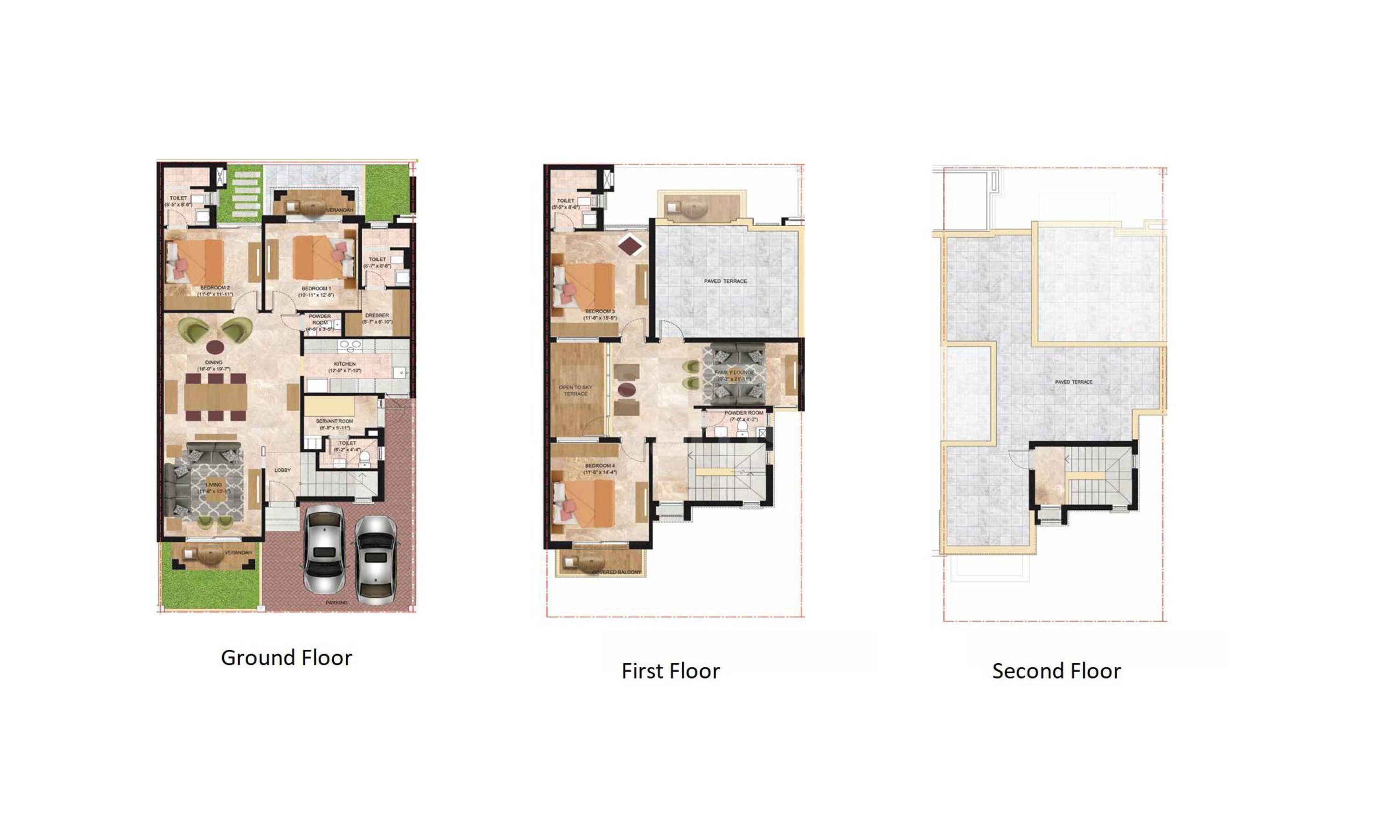 shalimar garden bay aster villa 4 bhk 2637sqft 20242030122030