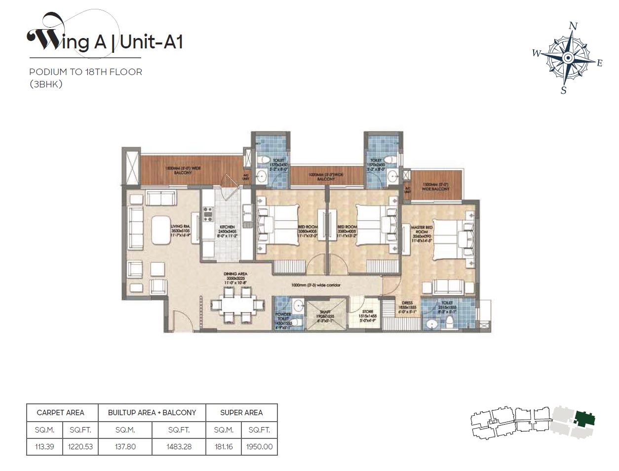 Shalimar Garden Bay Crown Floor Plans IIM Road, Lucknow