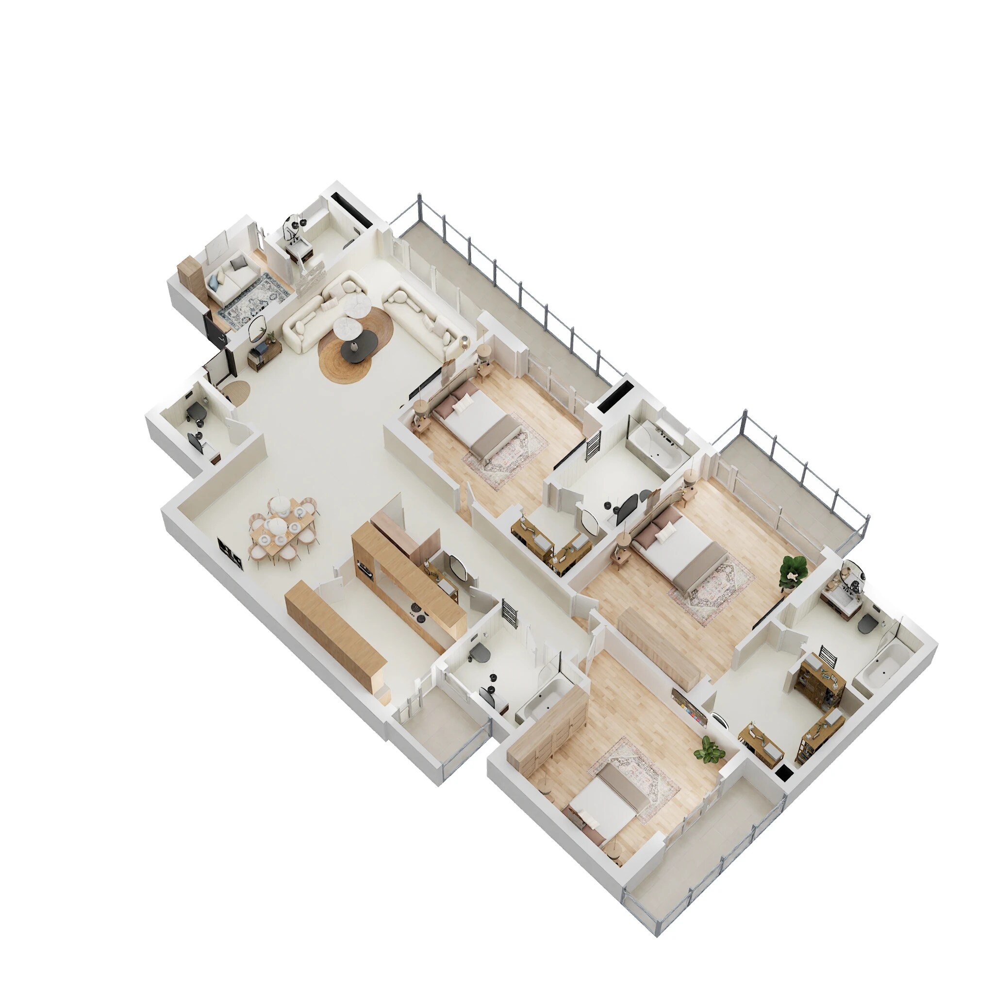 3 BHK 2070 Sq. Ft. Apartment