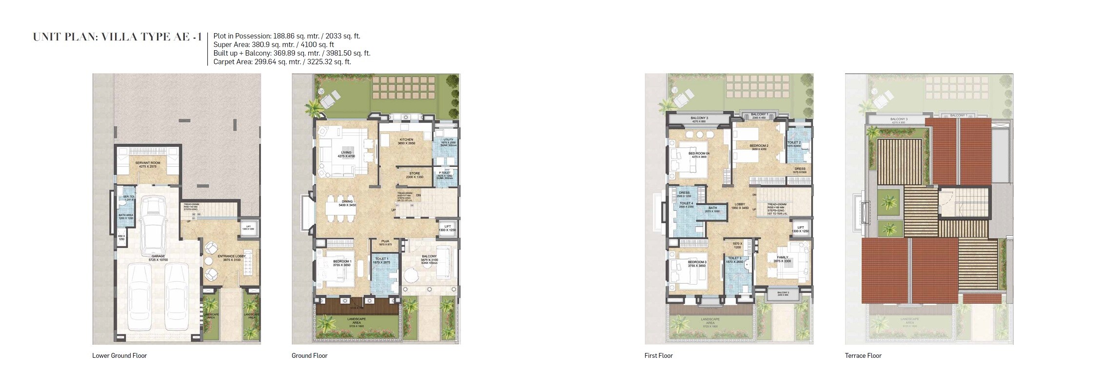 4 BHK 4100 Sq. Ft. Villa
