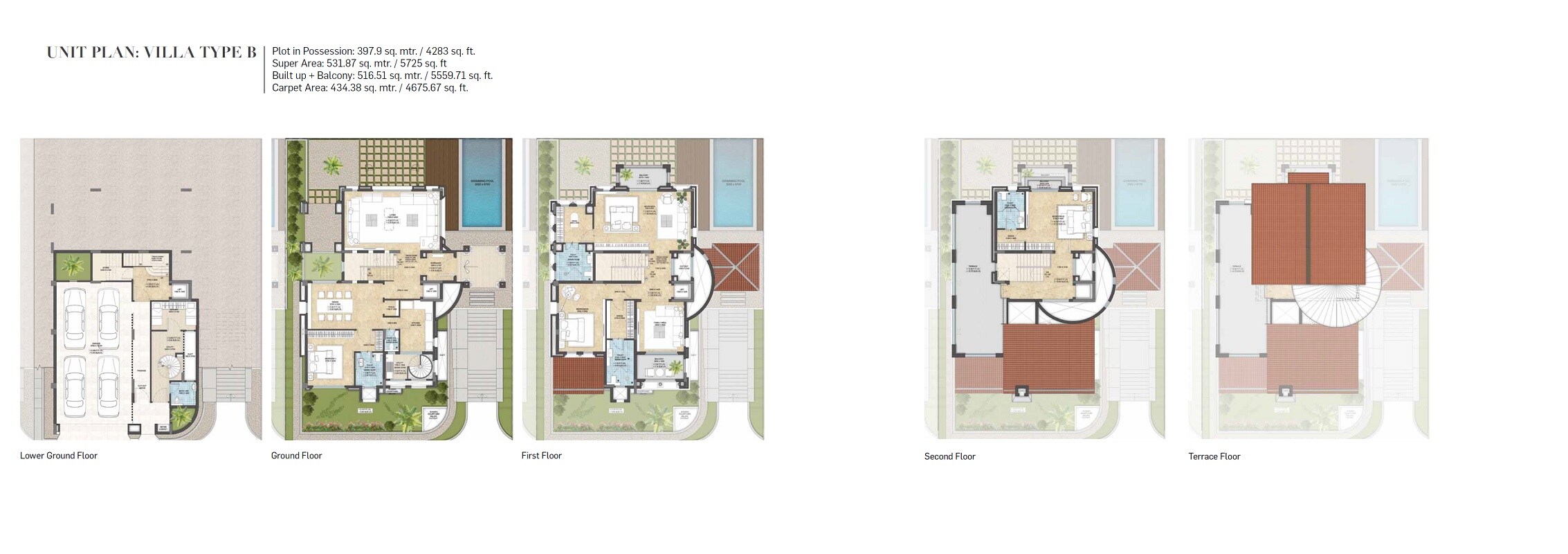 4 BHK 5725 Sq. Ft. Villa