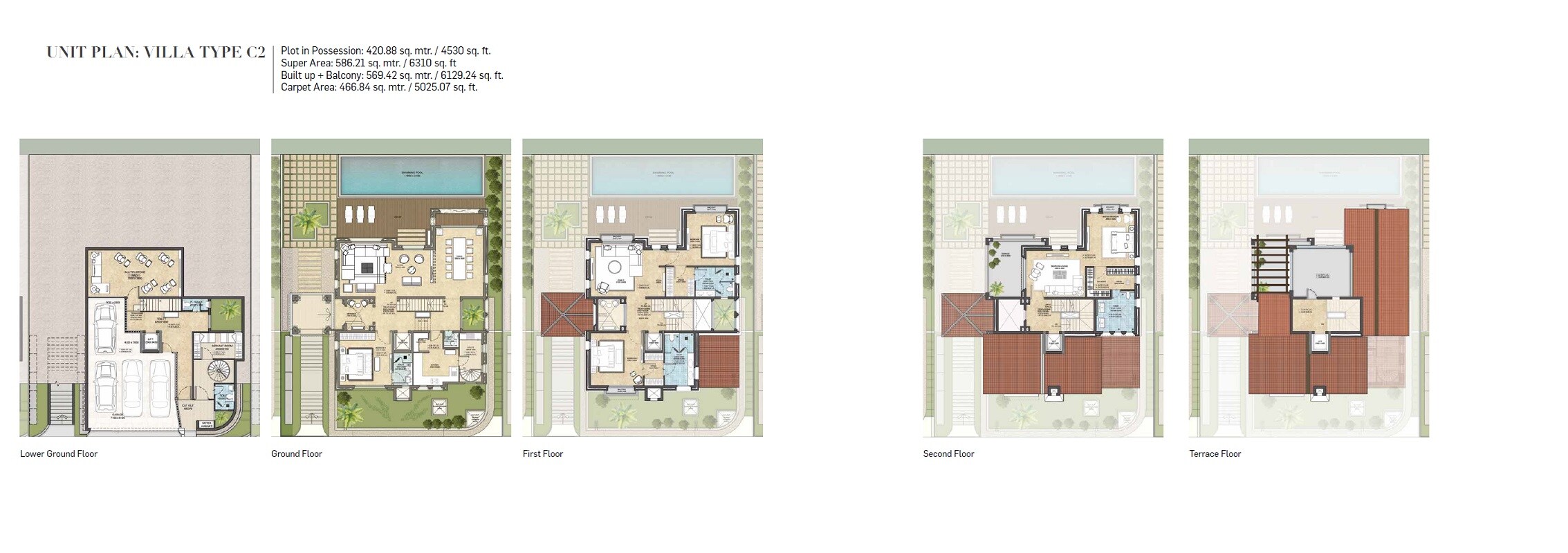4 BHK 6310 Sq. Ft. Villa