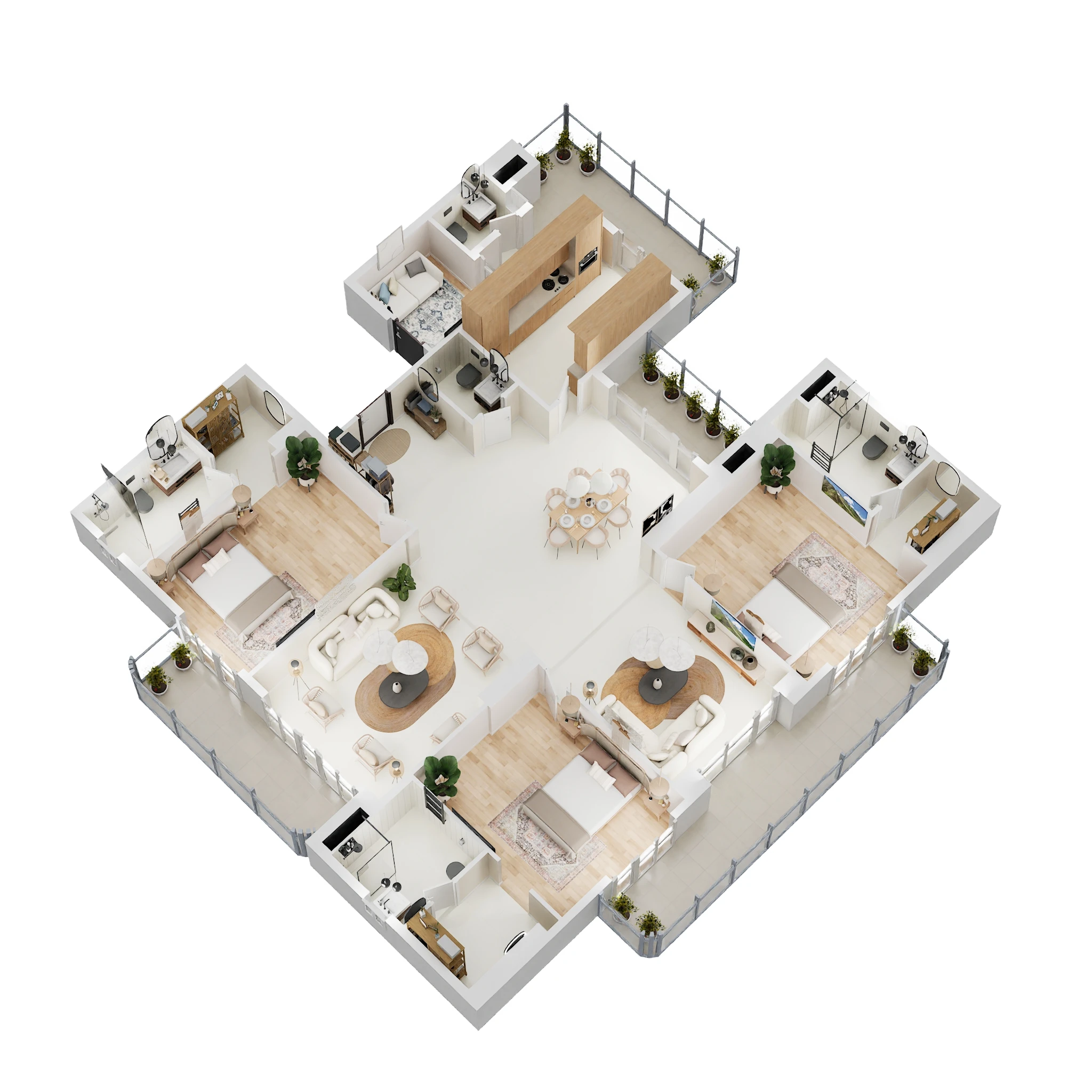 3 BHK 2500 Sq. Ft. Apartment in Shalimar Sky Garden